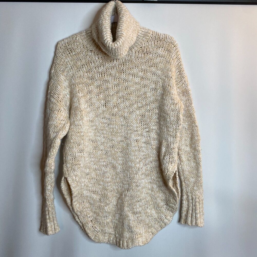 Treasure & Bond Chunky Knit Wool Blend Sweater Long Sleeve Turtleneck Womens M